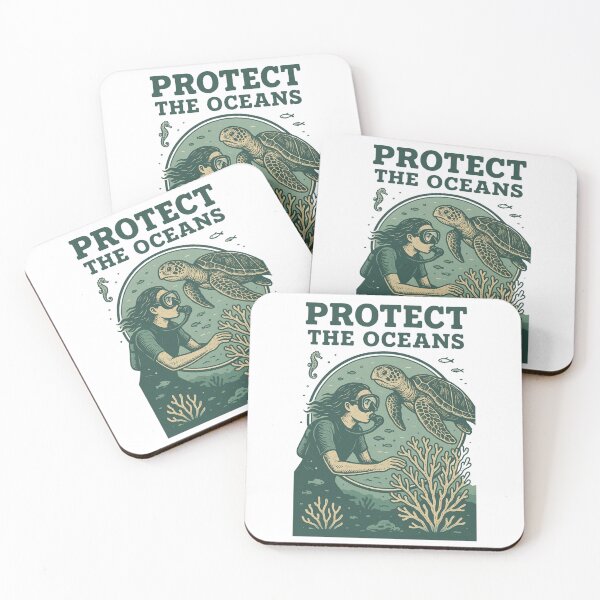 Item preview, Protect The Oceans Sea Turtle Scuba  designed and sold by JerdbordinShop.
