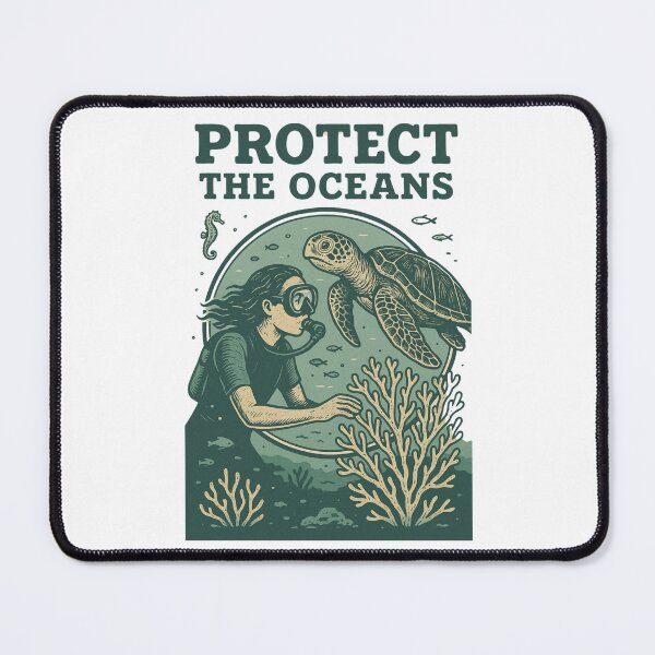 Item preview, Protect The Oceans Sea Turtle Scuba designed and sold by JerdbordinShop.