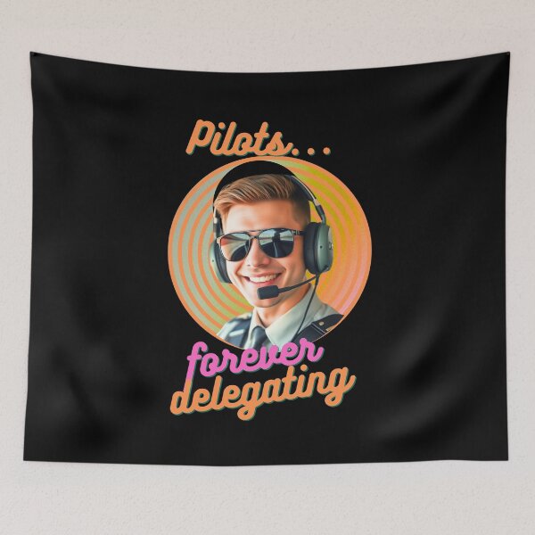 Item preview, Funny pilots forever delegating shirt designed and sold by SharpDigiDesign.