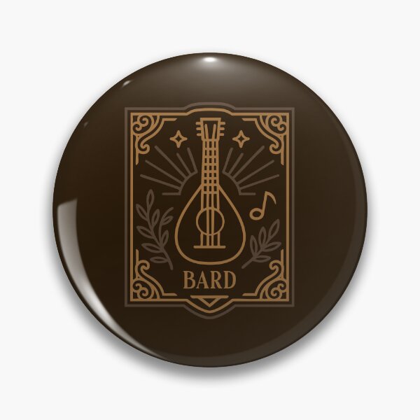 Item preview, Bard Emblem Tabletop TTRPG Character Classes designed and sold by pixeptional.