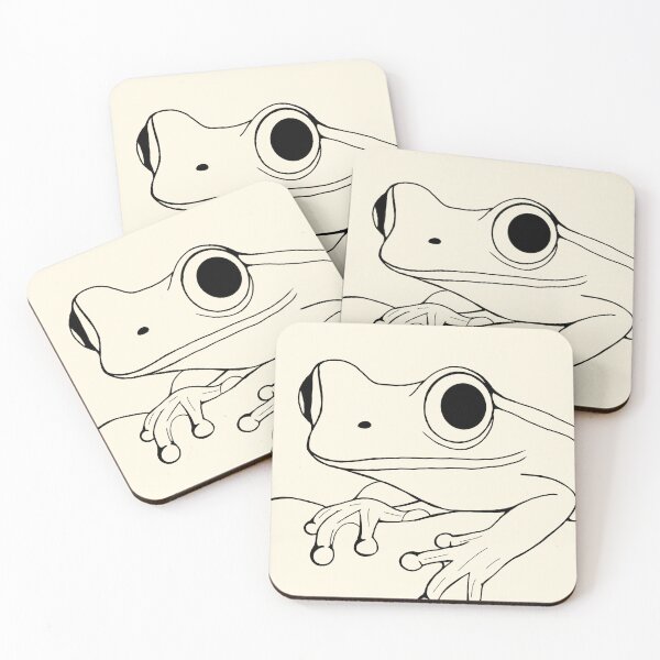 Item preview, Tree Frog Line Art designed and sold by PlusVacuumm.