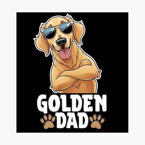 Item preview, Golden Retriever Dad – Loyal, Friendly, and Effortlessly Cool designed and sold by GoodyPaws.