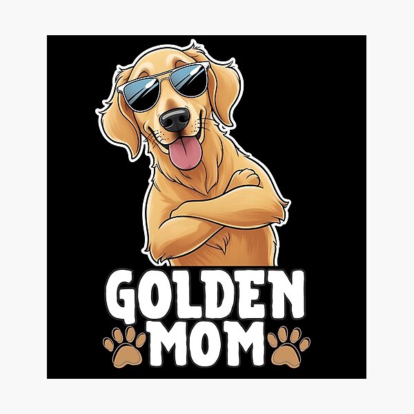 Item preview, Golden Retriever Mom – Warm Hearts, Wagging Tails & Total Vibes designed and sold by GoodyPaws.