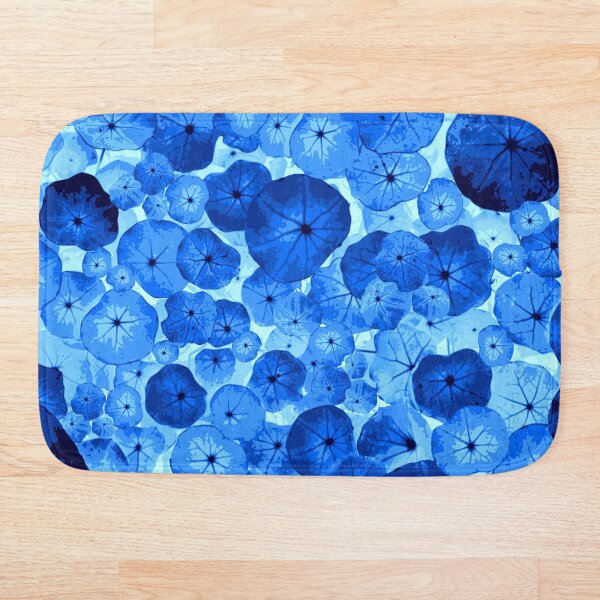 Item preview, Botanical Blue Zen Monotone Pattern designed and sold by wendymariemedia.