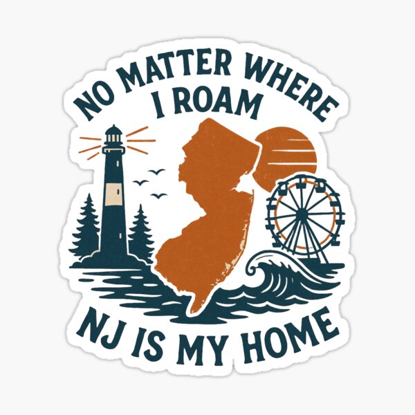 Artikel-Vorschau von Egal wo ich bin – NJ ist mein Zuhause, designt und verkauft von JerseyGirls.