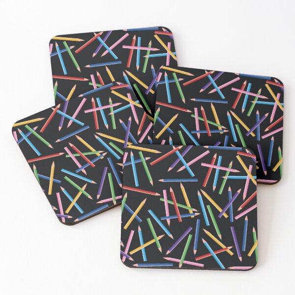 Item preview, Colored Pencils Mess Pattern designed and sold by wendymariemedia.