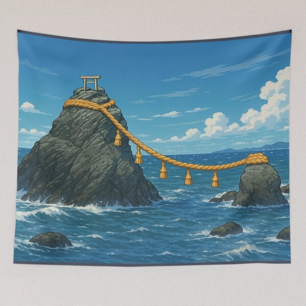 Item preview, Meoto Iwa at Futami Okitama shrine designed and sold by Takeda-art.