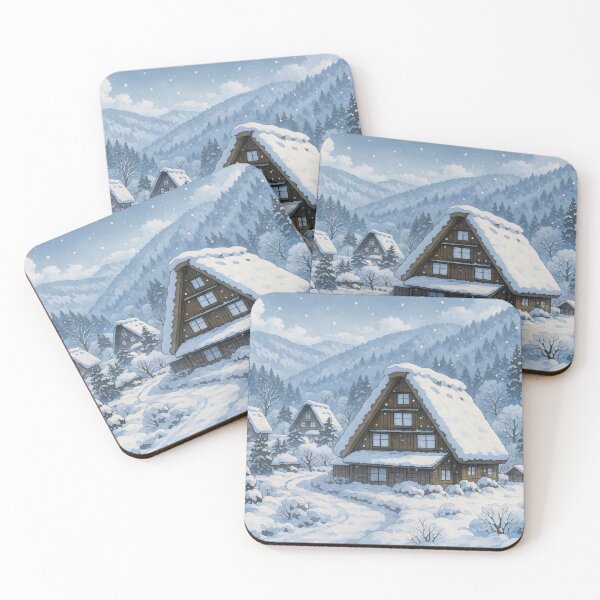 Item preview, Shirakawago Village at Winter designed and sold by Takeda-art.