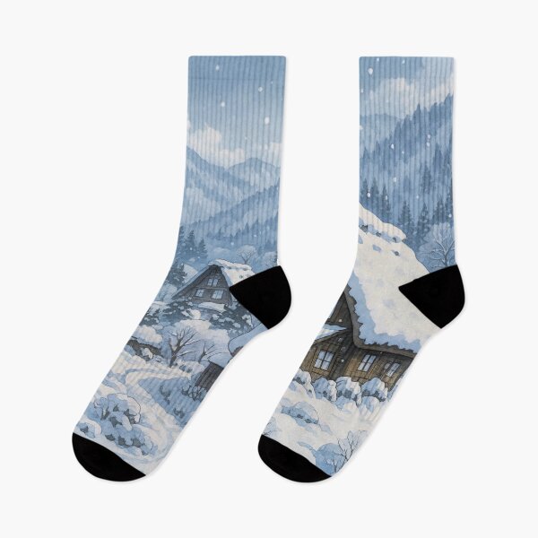 Item preview, Shirakawago Village at Winter designed and sold by Takeda-art.