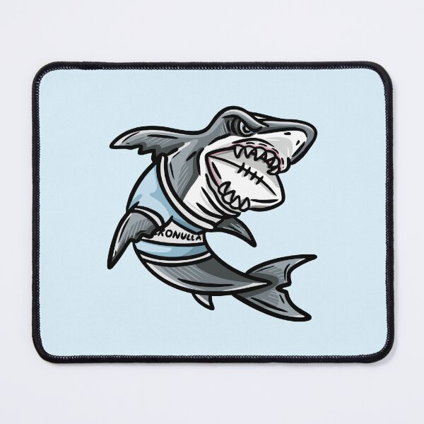 Item preview, NRL Cronulla Sharks Football Mascot designed and sold by TanArtDesign.
