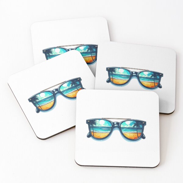 Item preview, Retro Sunset Beach Sunglasses designed and sold by Kalpa.