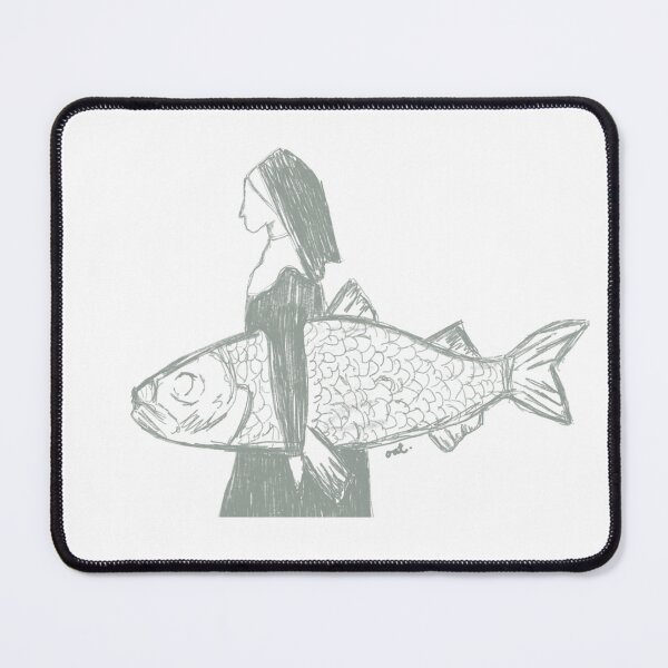Item preview, fish nun surfer designed and sold by ofallthings-oat.