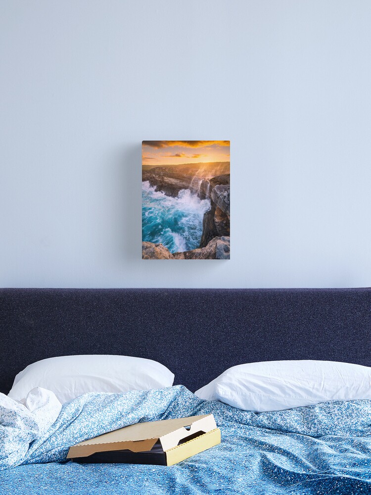 Thumbnail 2 of 3, Canvas Print, Curracurrong Falls, Eagle Rock, Royal National Park, New South Wales, Australia designed and sold by Chockstone.
