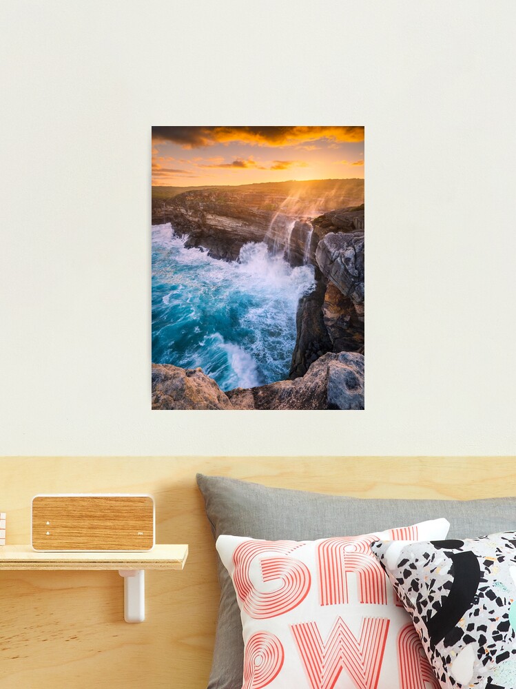 Thumbnail 2 of 3, Photographic Print, Curracurrong Falls, Eagle Rock, Royal National Park, New South Wales, Australia designed and sold by Chockstone.