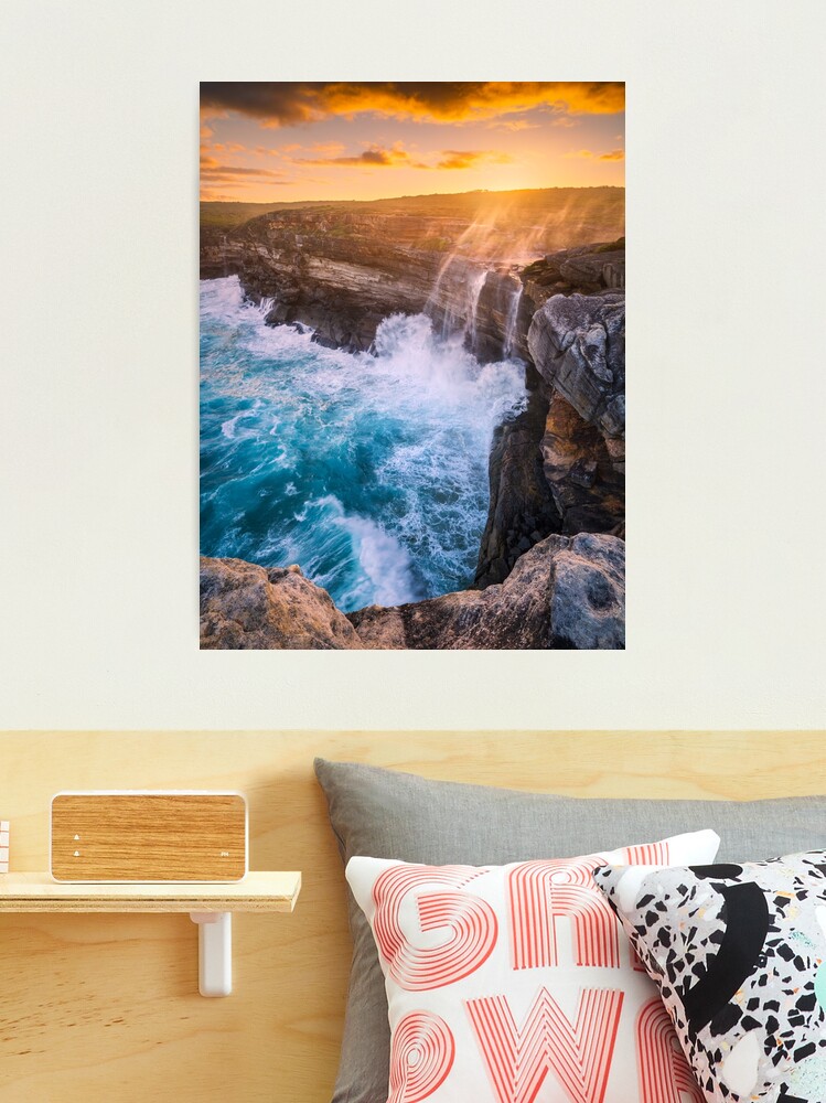 Thumbnail 2 of 3, Photographic Print, Curracurrong Falls, Eagle Rock, Royal National Park, New South Wales, Australia designed and sold by Chockstone.