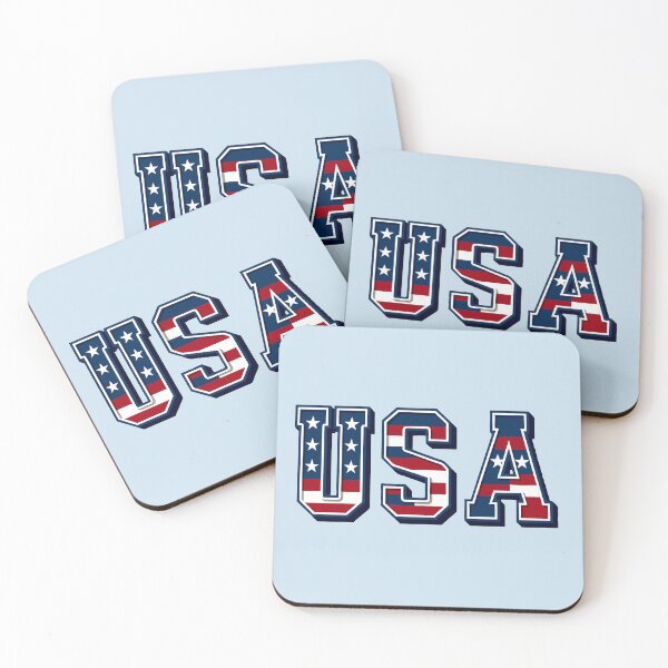 Item preview, USA Varsity Letters – American Flag Bold Graphic designed and sold by donwillisjrart.
