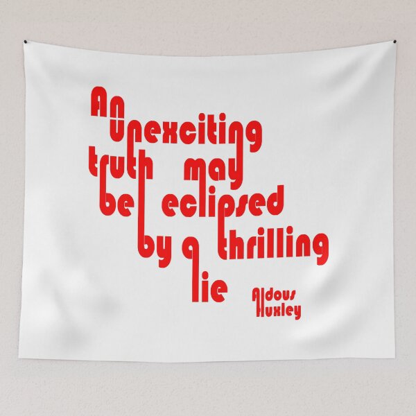 Item preview, Quote Aldous Huxley: Lie & Truth designed and sold by BeJahMan.