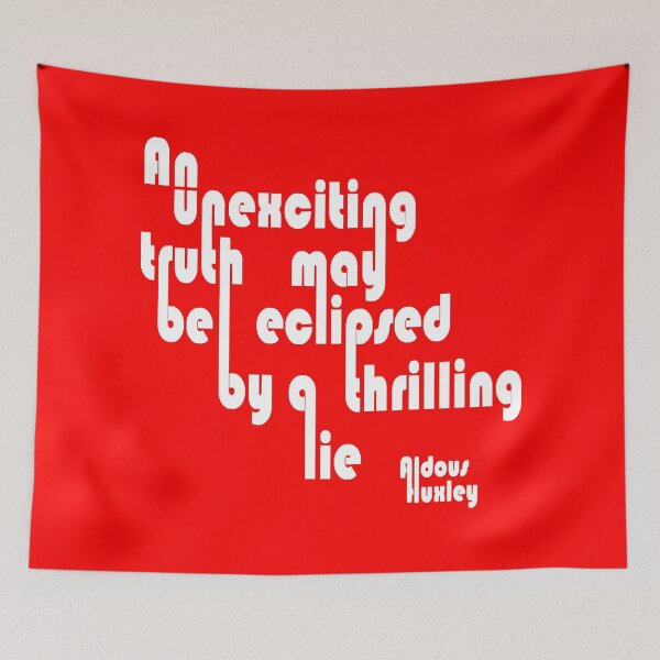 Item preview, Quote Aldous Huxley: Lie & Truth designed and sold by BeJahMan.