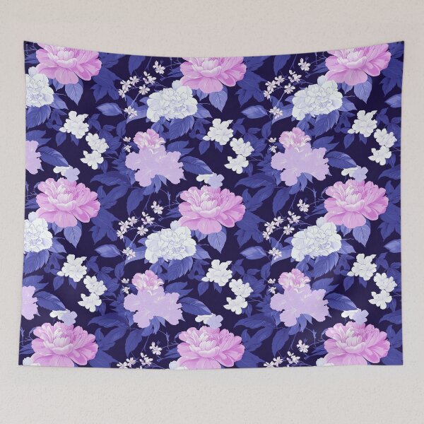 Item preview, Moonlight Peony Japanese Kimono designed and sold by Mermaid's Whimsy.