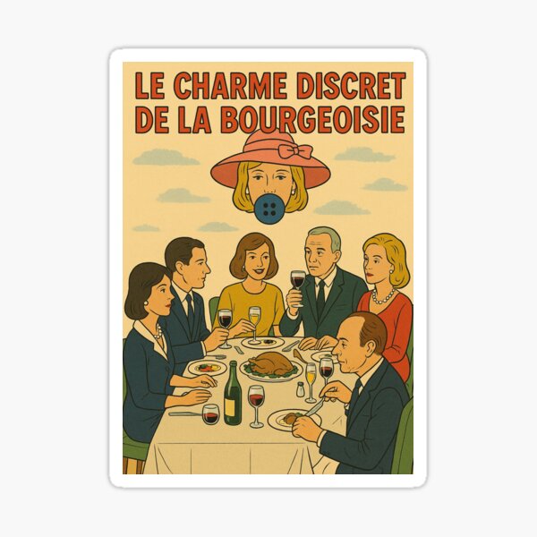 Artikel-Vorschau von Le charme discret de la bourgeoisie, Film, designt und verkauft von Mauswohn.