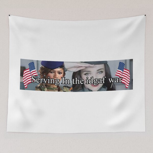 Item preview, Serving in the idgaf war  designed and sold by Peepeepee333.