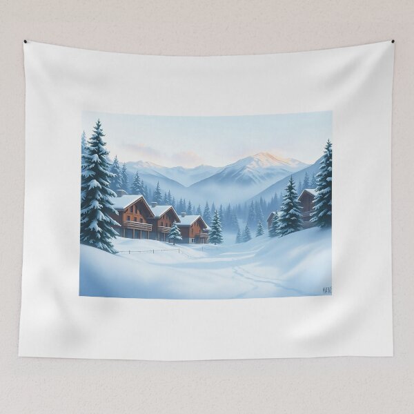 Item preview, Morning mood in the village designed and sold by Zazeyy.
