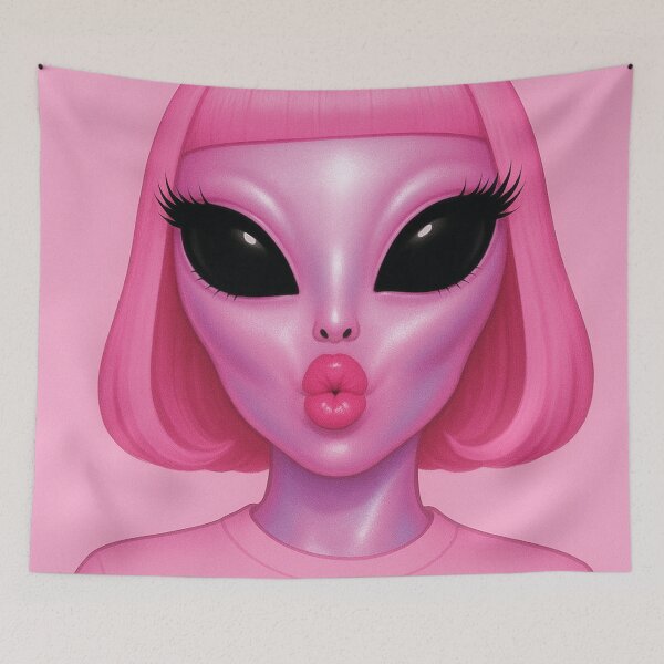Item preview, Alien woman with kissable lips designed and sold by Mauswohn.