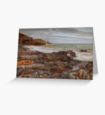 Bracelet Bay and Mumbles lighthouse Greeting Card