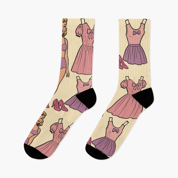 Item preview, retro dress-up doll, vintage craft sheet designed and sold by Mauswohn.