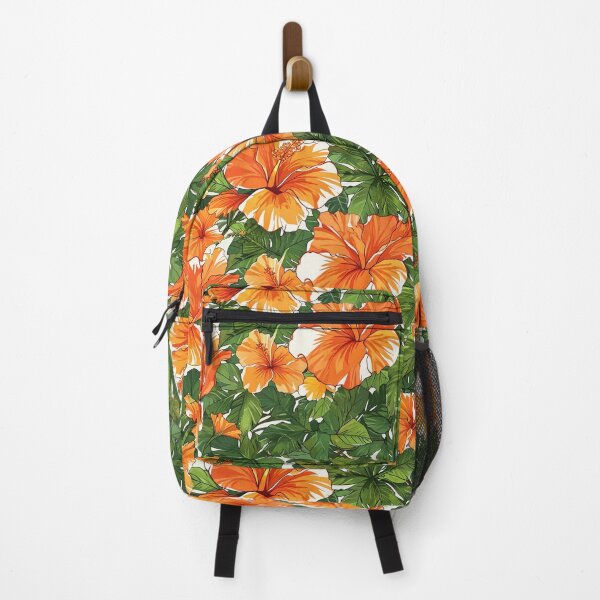 Artikelvorschau, Orange Hibiskusblüte entworfen und verkauft von CoolPixels.