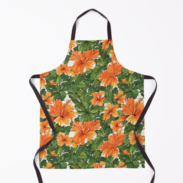 Artikelvorschau, Orange Hibiskusblüte entworfen und verkauft von CoolPixels.