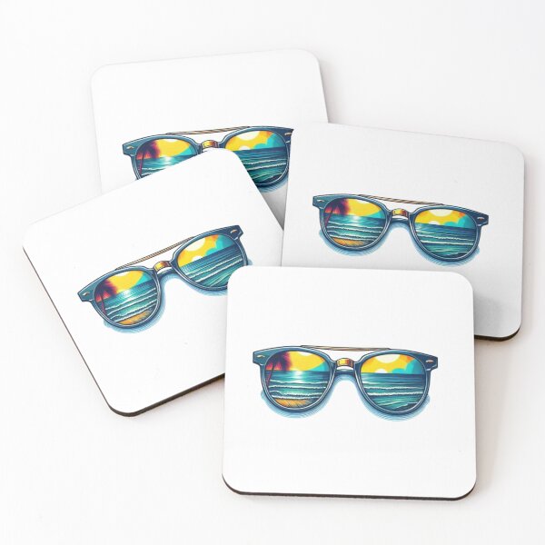 Item preview,  Retro Sunset Beach Sunglasses designed and sold by Kalpa.