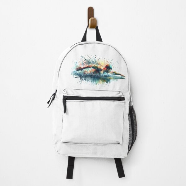 Item preview, Watercolor swimmer with splashes designed and sold by paulrommer.