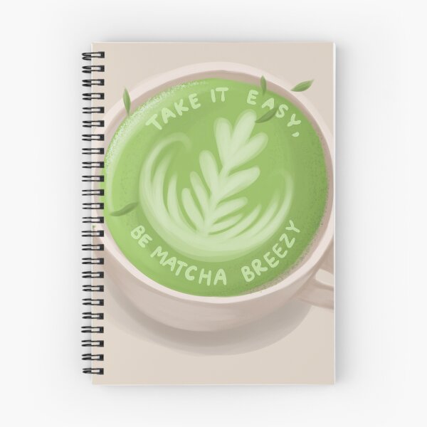 Item preview, Matcha Breezy – Cute Matcha Latte Pun Design with Quote “Take It Easy” for Tea Lovers & Chill Vibes designed and sold by Tattyarts.