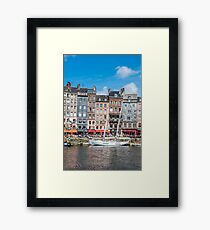 Honfleur harbour in Normandy, France Framed Print