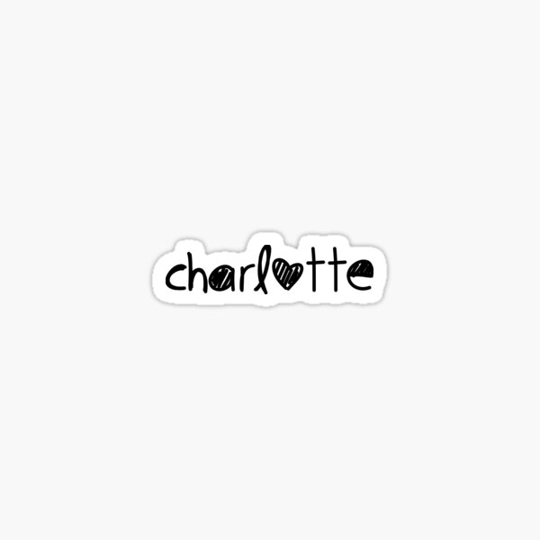 Item preview, Charlotte Doodle Text Sticker designed and sold by simonagirdwood.