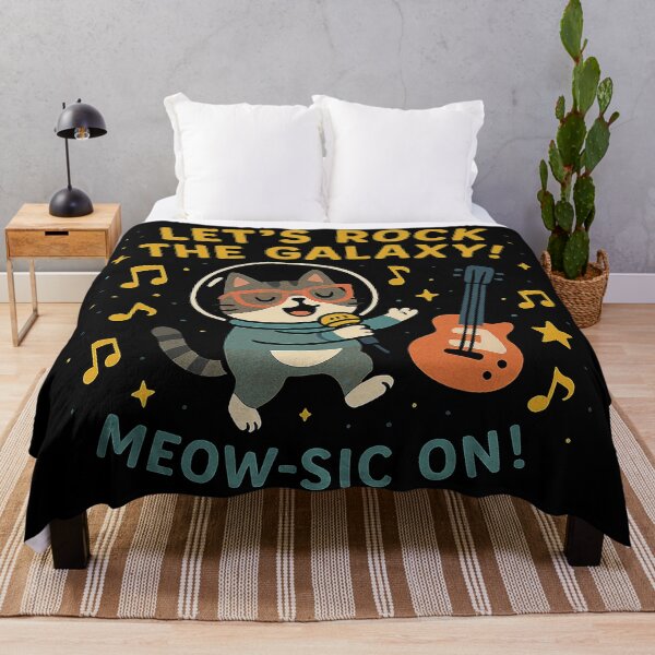Item preview, Cosmic Rockstar Cat: Meow-sic On! designed and sold by zzz888.