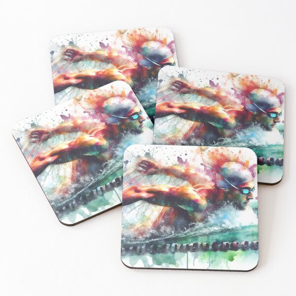 Item preview,  Watercolor swimmer with splashes designed and sold by paulrommer.