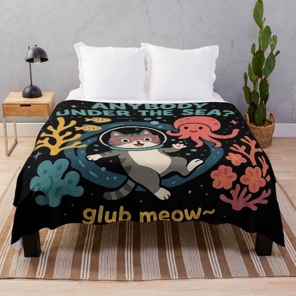 Item preview, Curious Space Cat Explores Under the Sea designed and sold by zzz888.