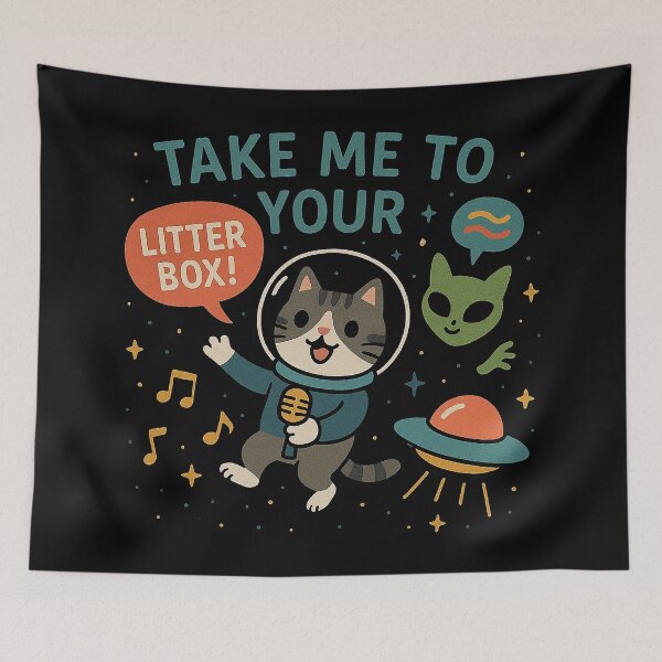 Item preview, Take Me To Your Litter Box, Alien! designed and sold by zzz888.