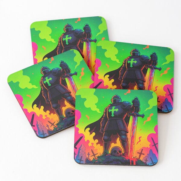Item preview, Graveyard Paladin of the Neon Crusade designed and sold by SuperNovaDesigns.