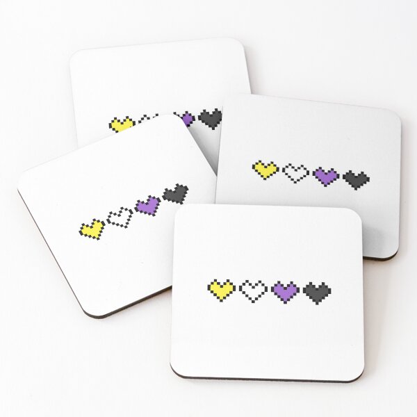 Item preview, Non Binary Pride Hearts designed and sold by lana-sketches.