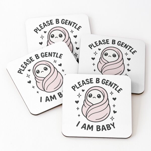 Item preview, Please Be Gentle, I Am Baby - Kawaii design designed and sold by Digiart Den.