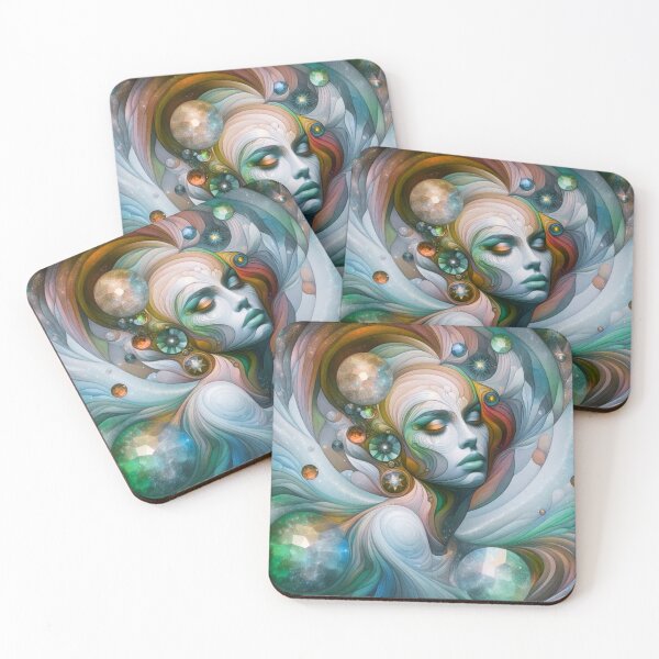 Item preview, art surreal woman magic mysteriously energy colorful love designed and sold by MaciejPetelski.