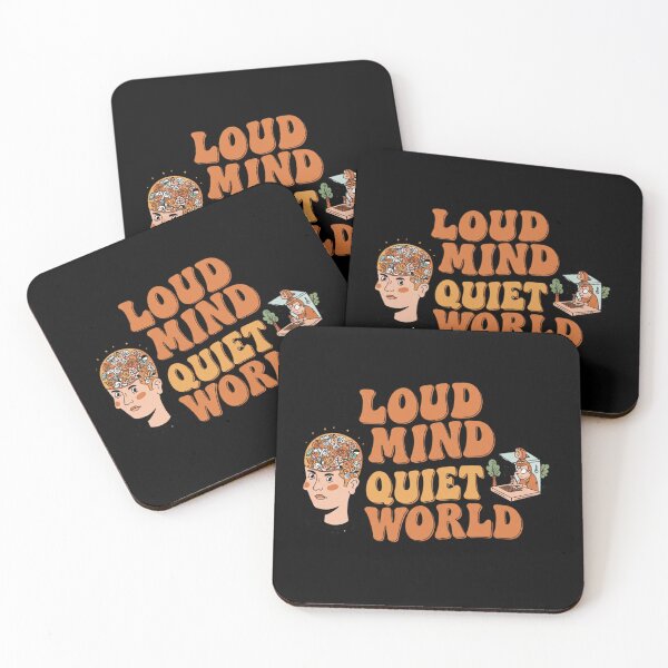 Item preview, Loud Mind, Quiet World designed and sold by Itsheartshop.