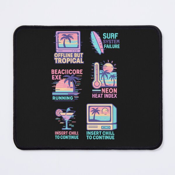 Item preview, Retro Beachcore vol. 2 – Glitchwave Summer Sticker Pack designed and sold by Laugh & Rewind .