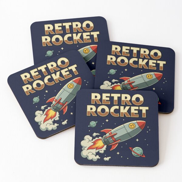 Item preview, Retro rocket designed and sold by Urbanskully.