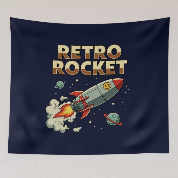 Item preview, Retro rocket designed and sold by Urbanskully.