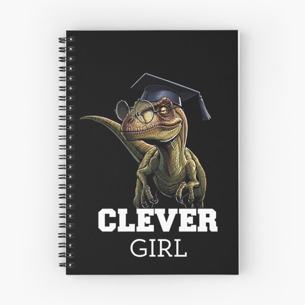 Aperçu de l'œuvre Université Clever Girl vélociraptor créée et vendue par Vintage Designs +.