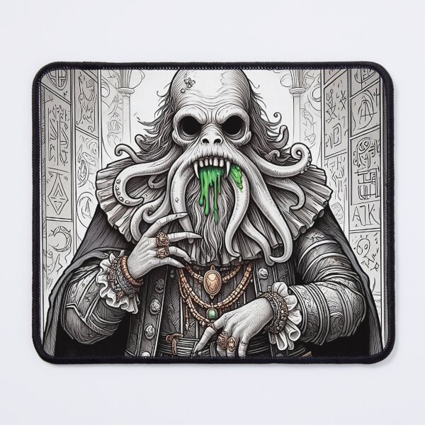 Item preview, Grimling Lord of dread Eldritch Cthulhu of Darkmere staring at you with his eyes of the void designed and sold by Vintage Designs +.